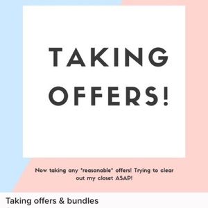 Taking offers on everything💕